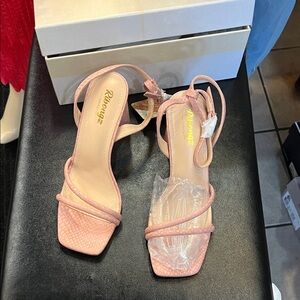 Pink Strappy Sandals